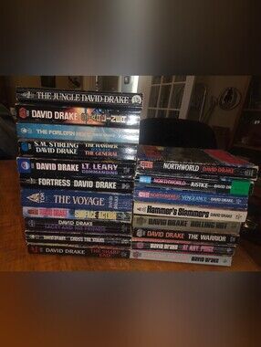 HUGE LOT X19 David Drake Sci-fi Books Northwood, Hammer's Slammer's PB Baen Tor